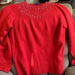 Apt. 9 Vibrant Red Women's Cowl Neck Sweater